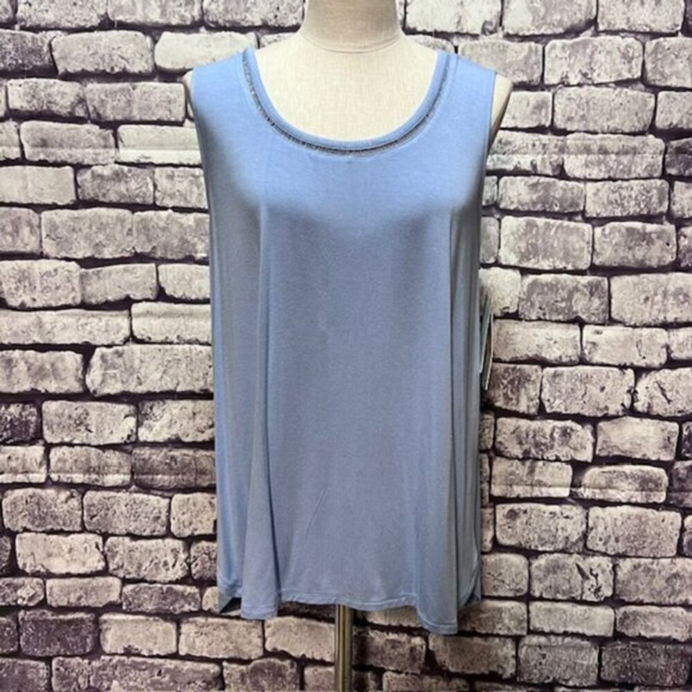 Soft Surroundings NWT Blue Sleeveless Sleepwear Size L
